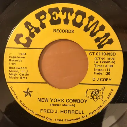 Fred J. Horrell - New York Cowboy / In The Middle Of The Night