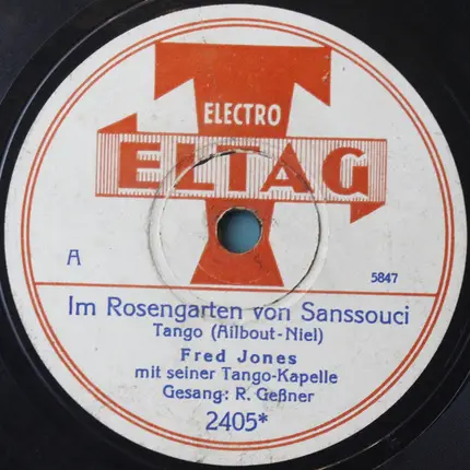 Fred Jones Und Seine Jazz-Symphoniker - Grüß Mir Mein Hawaï / Im Rosengarten Von Sanssouci