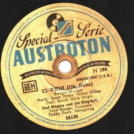 Fred Kinglee Und Die King-Kols - Ei-Weih (Oh Babe) / Piff-Paff-Boogie