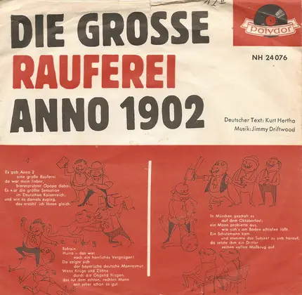 Fred Rauch - Die Grosse Rauferei Anno 1902