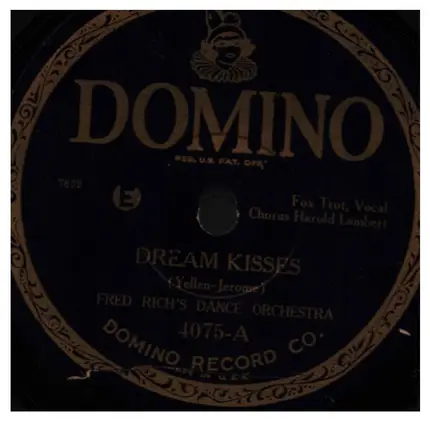 Fred Rich And His Orchestra / Fletcher Henderson's Collegians - Dream Kisses / Sorry