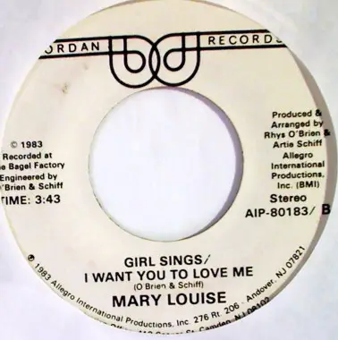 Fred Savage / Mary Louise - Boy Sings / I Want You To Love Me / Girl Sings / I Want You To Love Me