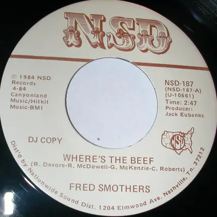 Fred Smothers - Where's The Beef