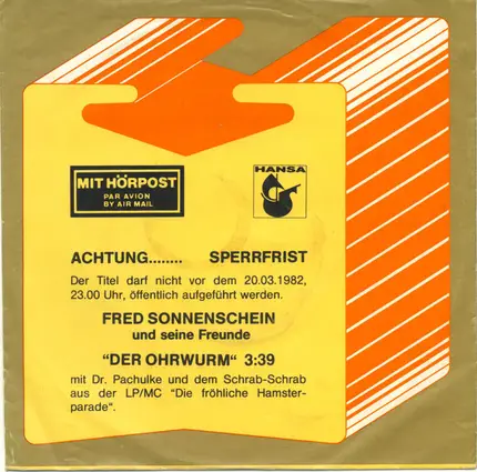 Fred Sonnenschein Und Seine Freunde - Der Ohrwurm