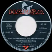 7inch Vinyl Single - Fred Sonnenschein und seine Freunde - Hamsterserenade »Tiritom-Bam-Bam«