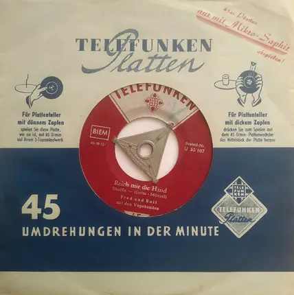Fred Und Rolf Mit Die Vagabunden - Reich Mir Die Hand