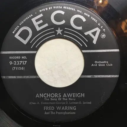 Fred Waring & The Pennsylvanians - Anchors Aweigh / Buckle Down, Winsocki