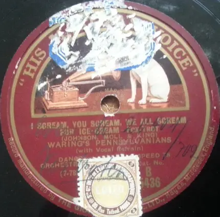 Fred Waring & The Pennsylvanians - Wob-A-Ly Walk / I Scream, You Scream, We All Scream For Ice Cream