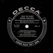 LP - Fred Waring & The Pennsylvanians - 'Twas The Night Before Christmas - Mono