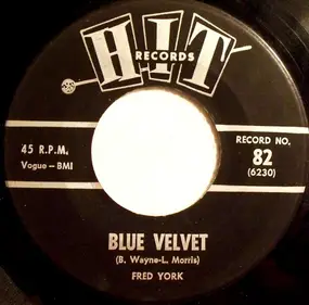 Fred York - Blue Velvet / You Can Never Stop Me Loving You