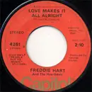 7inch Vinyl Single - Freddie Hart And The Heartbeats - Love Makes It All Right / She'll Throw Stones At You