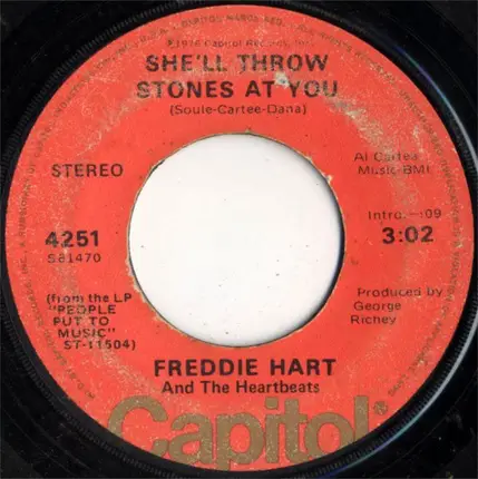 Freddie Hart And The Heartbeats - Love Makes It All Right / She'll Throw Stones At You