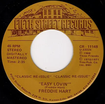 Freddie Hart - Rumor Has It / Easy Lovin'
