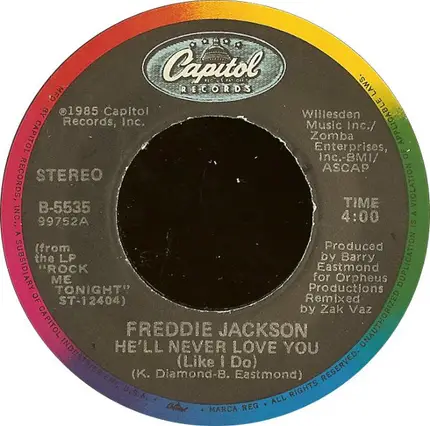 Freddie Jackson - He'll Never Love You (Like I Do)