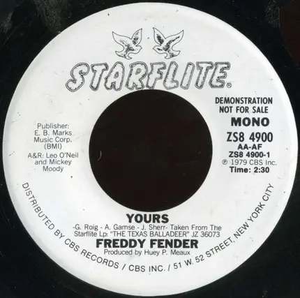 Freddy Fender - Yours