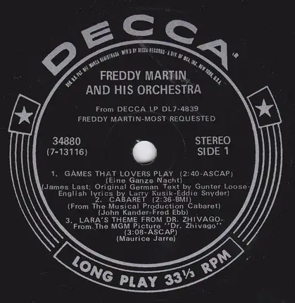 Freddy Martin And His Orchestra - Most Requested