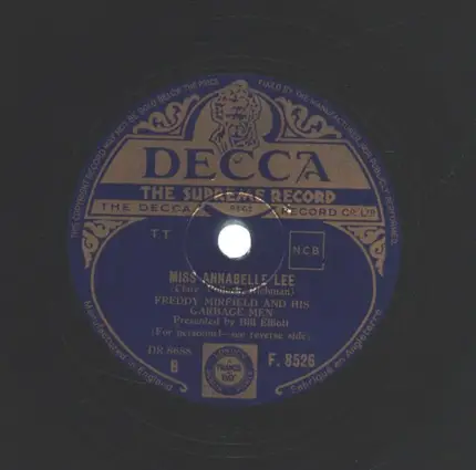 Freddy Mirfield and His Garbage Men - Good Old Wagon Blues / Miss Annabelle Lee