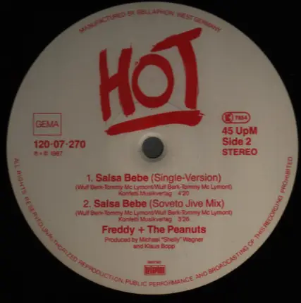 Freddy + The Peanuts - Salsa Bebe