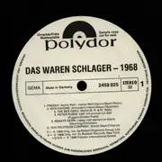 LP - Freddy, Rita Pavone, The Bee Gees a.o. - Das Waren Schlager 1968 - Black and White Labels