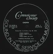 LP - Frédéric Chopin / Garrick Ohlsson - Sonata In B Minor; Polonaise In F-Sharp Minor / Scherzo In E Major; Etude In A-Flat Major