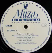 LP - Frédéric Chopin - Dzieła Wszystkie - Wariacje B-dur Op. 2 Na Temat Mozarta