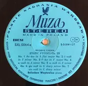 LP - Chopin - Etiudy - Etudes Op. 25 - light blue label with dark blue lettering