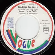 7inch Vinyl Single - Frédéric François - Belle, Tu Es Belle / Valentino