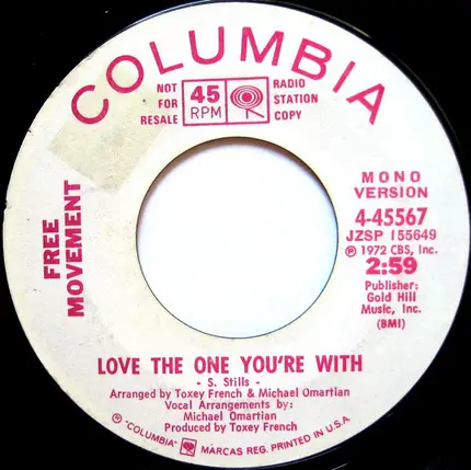 Free Movement - Love The One You're With