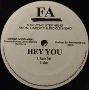 12inch Vinyl Single - Free Agents Featuring Devyne Stephens , Akon , Daddy T & Picklehead - Hey You