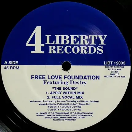 Free Love Foundation Featuring Destry - The Sound