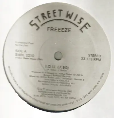 Freeeze - I.O.U.