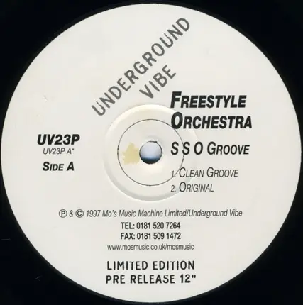Freestyle Orchestra - Til Da Break / SSO Groove