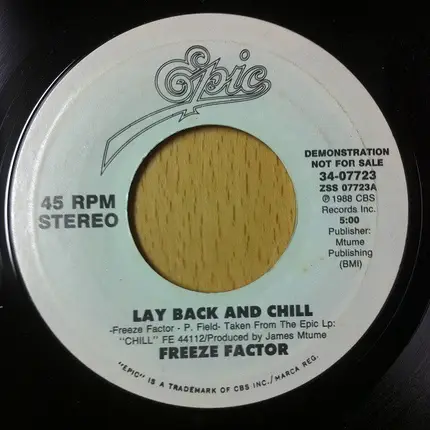 Freeze Factor - Lay Back And Chill