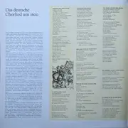 LP - Freiburger Vokalensemble , Wolfgang Schäfer - Das Deutsche Chorlied Um 1600
