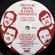 LP - French Frith Kaiser Thompson - Live, Love, Larf & Loaf