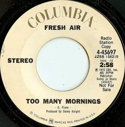 Fresh Air - Too Many Mornings
