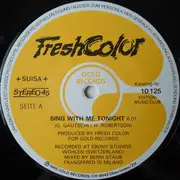 12inch Vinyl Single - Fresh Color - Sing With Me Tonight