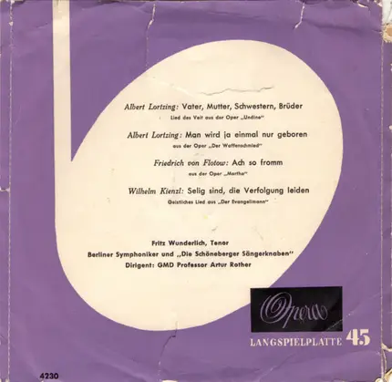 Lortzing / Flotow / Kienzl - Vater, Mutter, Schwestern, Brüder