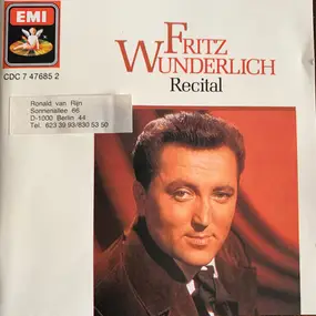 Wolfgang Amadeus Mozart - Fritz Wunderlich - Recital