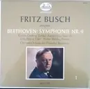 LP - Fritz Busch Dirigiert Ludwig van Beethoven / Kerstin Lindberg-Torlind / Elsa Jena / Erik Sjøberg / - Symphonie Nr. 9