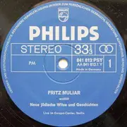 LP - Fritz Muliar - Neue Jüdische Witze Und Geschichten Erzählt Von Fritz Muliar Live Im Europa-Center