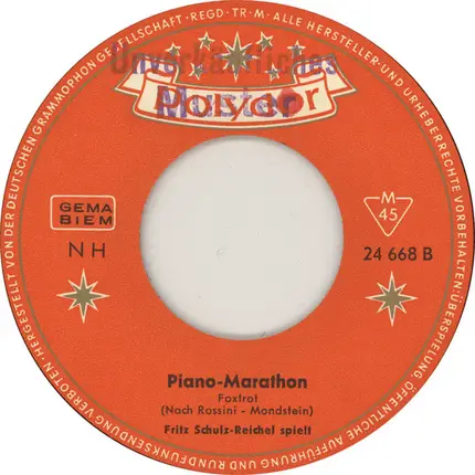 Fritz Schulz-Reichel - Mona / Piano Marathon