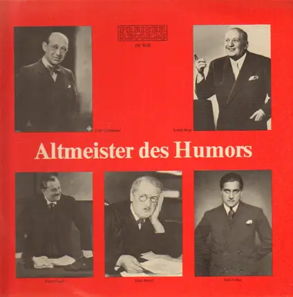 Fritz Grünbaum, Armin Berg, Franz Engel,.. - Altmeister des Humors