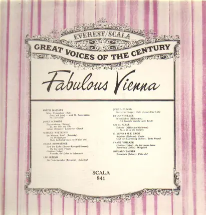 Fritzi Massary, Josef Schmidt a.o. - Fabulous Vienna