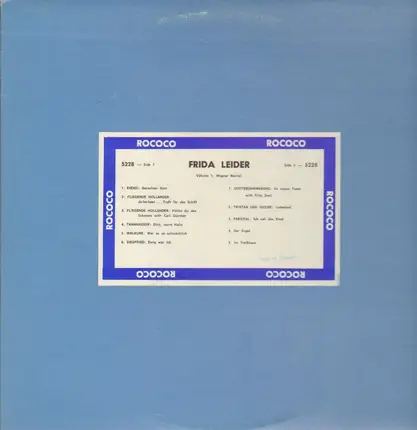 Frida Leider - Volume 1, Wagner Recital