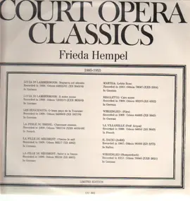 Frieda Hempel - Court Opera Classics