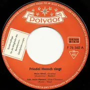 7inch Vinyl Single - Friedel Hensch - Friedel Hensch Singt