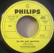 7inch Vinyl Single - Friedrich Arndt - Hohnsteiner Kasper - Der Bär Geht Spazieren - Mono