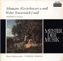 LP - Friedrich Gulda , Wiener Philharmoniker , Volkmar Andreae - Robert Schumann / Carl Maria von Weber - Klavierkonzert A-moll / Konzertstück F-moll