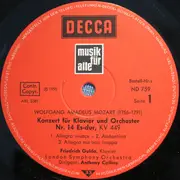 LP - Friedrich Gulda - Wolfgang Amadeus Mozart Klavierkonzert Es-dur, Richard Strauss: Burleske D-moll